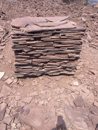 Плитняк лемезит бордовый для цоколя 1,5-2 см купить в Чеченской Республике