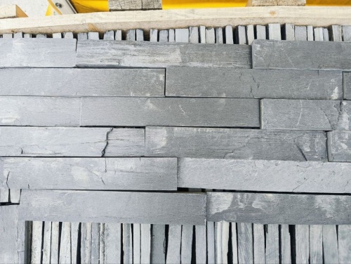 Плитка чёрная из натурального камня фасадная 30 см * 5 см, толщина 7 мм -30 мм купить в Чеченской Республике