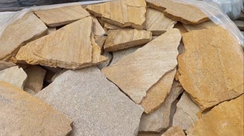 Плитняк златолит жёлтый для цоколя купить в Чеченской Республике