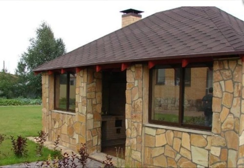 Плитняк златолит жёлтый для фасада 1,5-3 см купить в Чеченской Республике