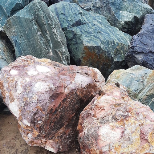 Ландшафтные глыбы красно-фиолетовые 200-1000 килограмм купить в Чеченской Республике