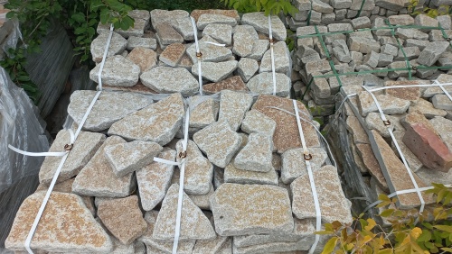 Гранитный плитняк галтованный для парковки купить в Чеченской Республике