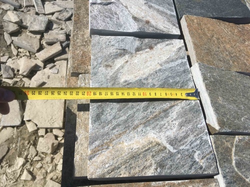 Плитка пилёная златолит Уральский для цоколя, отмостки купить в Чеченской Республике