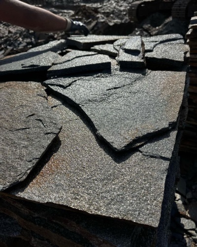 Плитняк златолит серебристый для фасада купить в Чеченской Республике